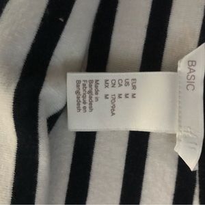 Navy and white tank midi dress.